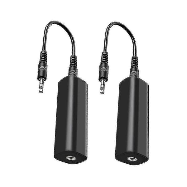 Jordsløjfeisolatorfilter til bilstereo/hjemmestereo, 2 stk. jordsløjfeisolator med 3-god