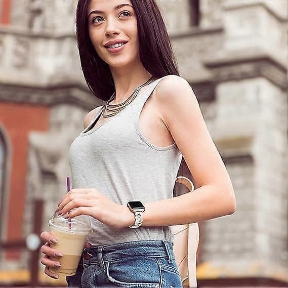 Slank rem kompatibel med Apple Watch 38 mm 40 mm 41 mm for kvinner