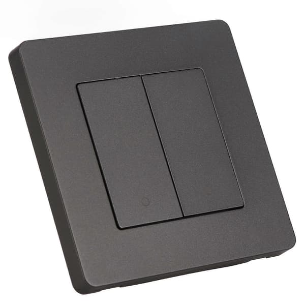 Smart lysbryter for Zigbee 2-veis tidsdimming revers dobbel kontroll smart bryterpanel AC100-240V grå