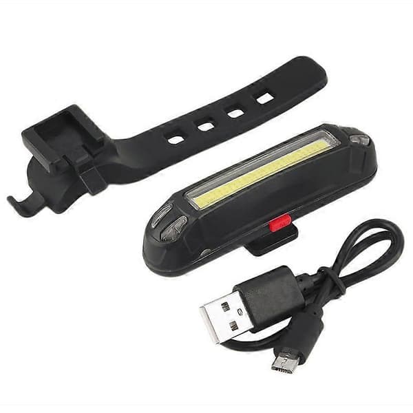 4-pakning USB-oppladbart sykkelbaklys – Supersterkt LED-sikkerhetslys, vanntett baklys for sykkel