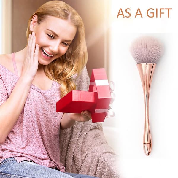 Stor makeupbørste Makeupbørste til stor dækning Blandet multifunktionel makeupbørste Dlosd Large Powder (guld) 1 stk Style6