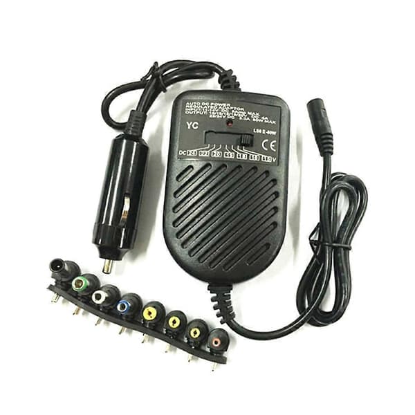 for DC 80W Bil Auto Universal Lader Strømforsyningsadaptersett For Bærbar PC Notebo