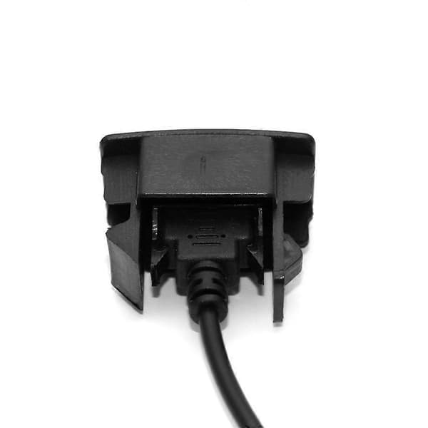 Bil dashbordmontert USB-portpanel hann til hunn plastforlengelseskabel