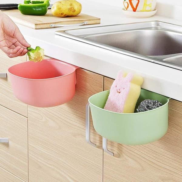 Hengende Kjøkkenmøbler Søppelbøtte Plast Rosa Én Størrelse