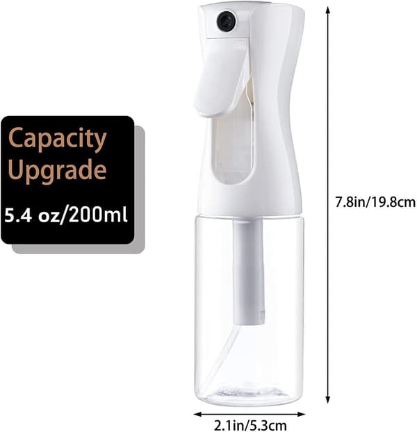 200 ml Hårmistflaske for hageplanter og hudpleie Transparent