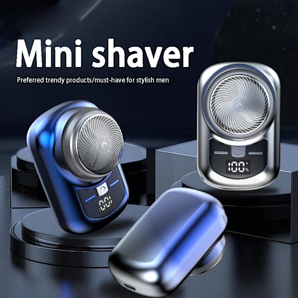1st bærbar barbermaskine til mænd Elektrisk genopladelig barbermaskine Gradient Blue One-size