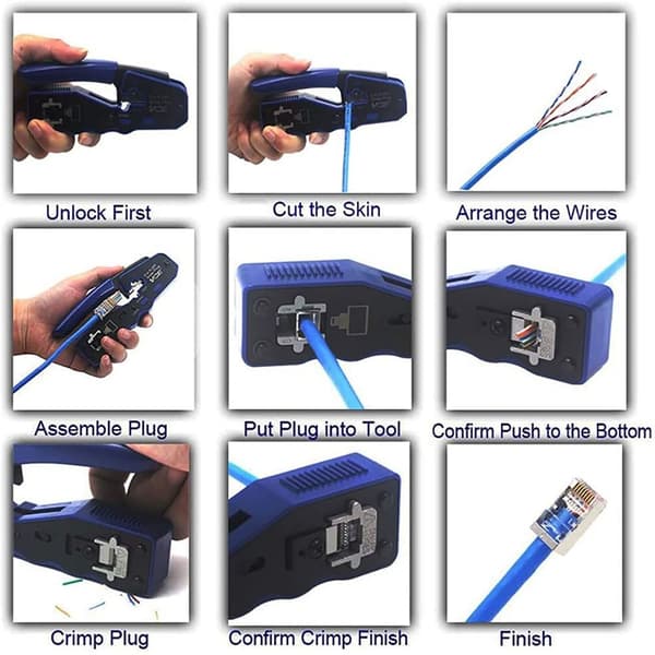 Tång Crimp Tool RJ45 Pass Through