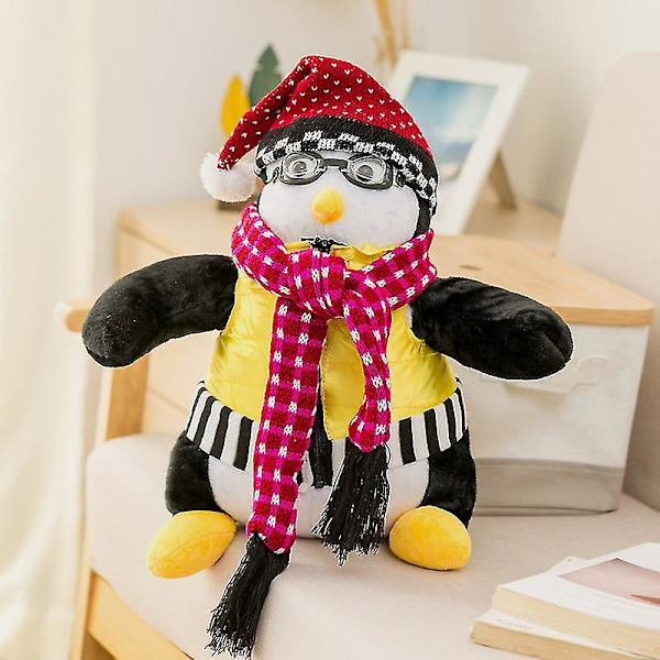 Hugsy Pingvin Plysdyr fra Venner 45 cm - 0.68 kg