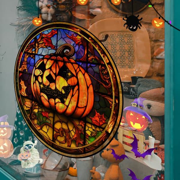 Halloween dekorasjon Halloween vindu statiske klistremerker A3