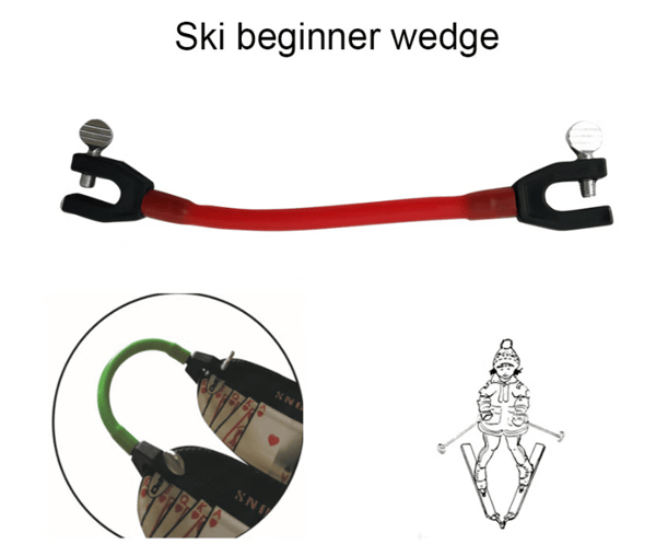 2 stk. Easy Wedge Ski Træningshjælp Ski Tip Connector lærer kontrol