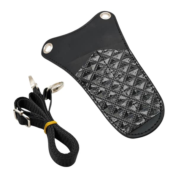 1/2 saksepose PU-læder med justerbar skulderrem Black 1 Pc