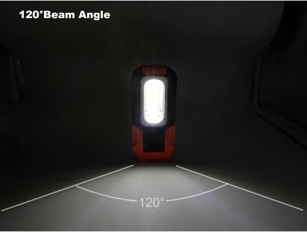 3 LED Walkman-lampor, 3W COB LED Bärbar Magnetisk Ficklampa, AAA