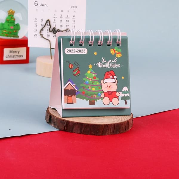 Julnedräkningskalender Adventsbordskalender GRÖN Green