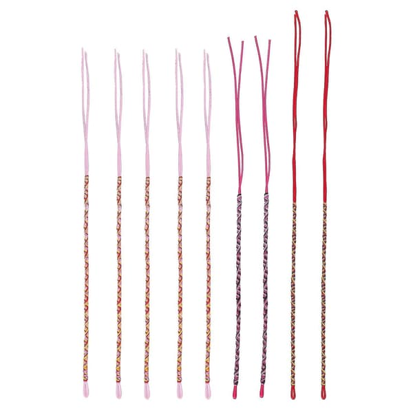 9 stk Armbånd Wire Braid Håndlaget Etnisk Flerfarget # 4