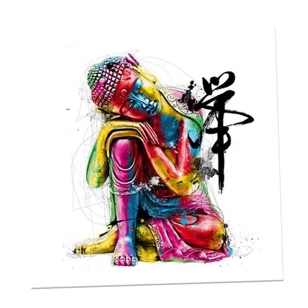 canvas målning printed bild affisch konst heminredning färg Buddha l