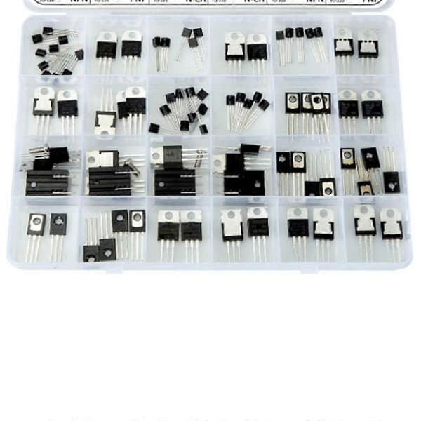 SOT-23-elektroniikkakomponentit, transistorit, BJT:t, MOSFETit, diodit, Schottky, kytkimet, 24 tyyppiä