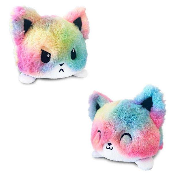 Dubbelsidig Flip Rainbow Cat Doll