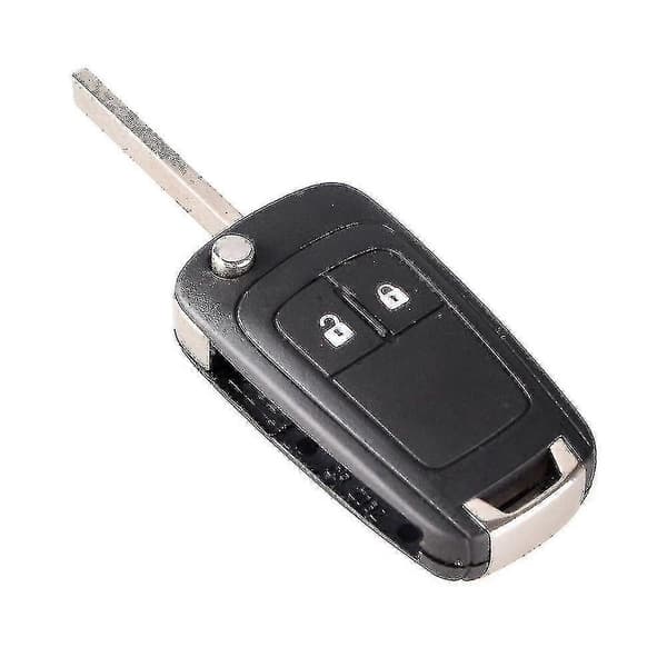 Flip Folding Fjernkontroll Nøkkelveske Opel 2 Knapper Hu100