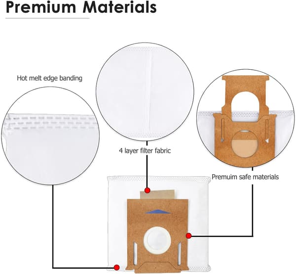 8 kpl pölynimuripusseja Ecovacs Deebot Ozmo T8 -imuriin