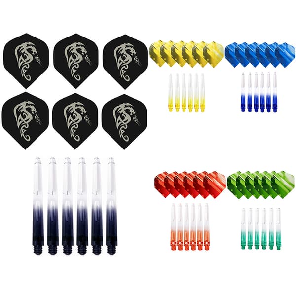 45mm plast 2BA Dart skafter og stilfulde mønstre Dart tilbehør Orange
