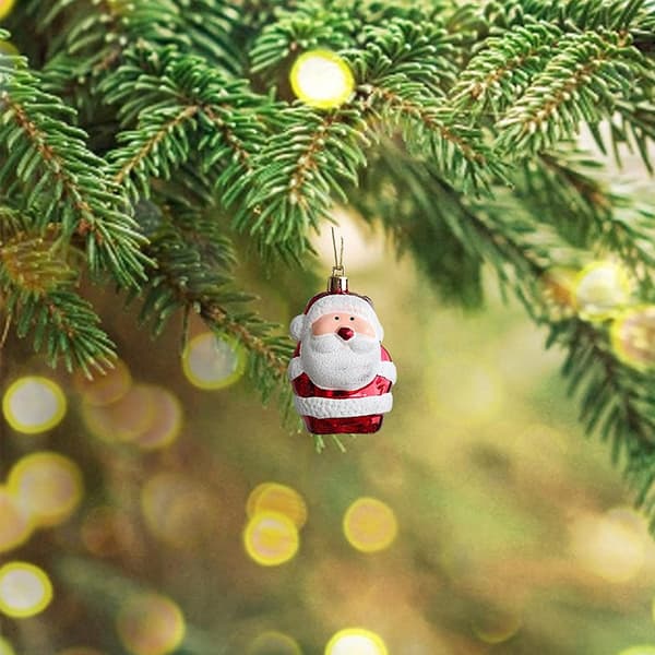 2 julgranskulor i plast Julgransdekor jul Santa / 2