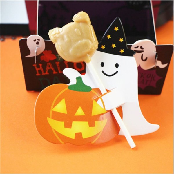 50/100ST Godispaketkort Halloween 01-50ST 01-50ST 01-50pcs