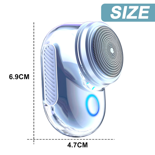 Mini Rakapparat Bärbar elektrisk rakapparat, Mini Electric Razor för mig silver