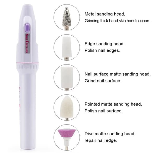 Hushålls elektriska nagelpedikyr professionell set(rosa) Sunmostar