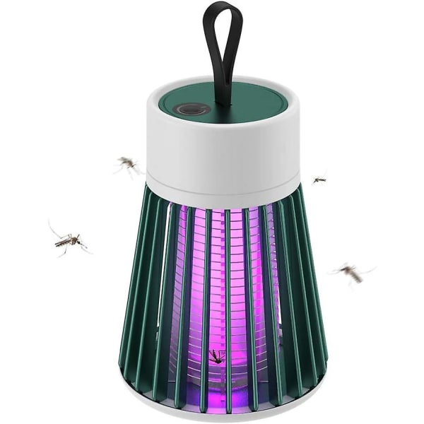 Elektrisk myggdödslampa Bärbar USB Led-ljus Myggfälla För Hem Sovrum Utomhus Camping Grön Green