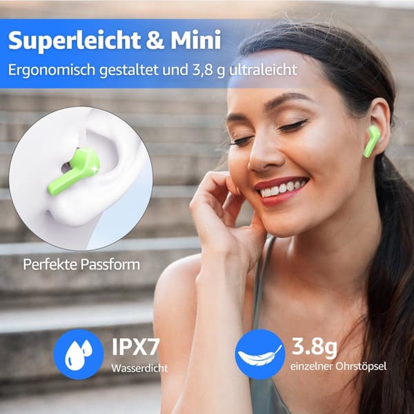 #Trådløse hodetelefoner TWS gaming hodetelefoner Bluetooth hodetelefoner 5.1 + EDR støydemping#