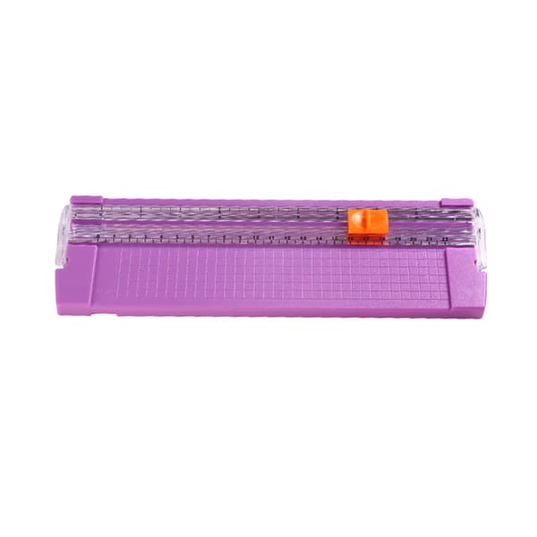 #Mini A4-kutter, lilla, med sikkerhet, for standard kutting av papir#