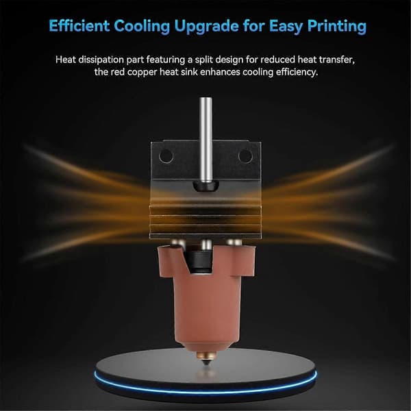 Högtemperatur Hotend-kit, Höghastighets med integrerat snabbbytesmunstycke för K1/K1 Max/K1C 3D-skrivare