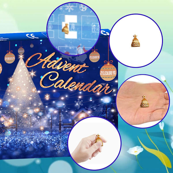 Julens adventskalender 24 dages overraskende gaver til etui