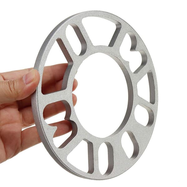 4 stk. aluminiumsfælgafstandsstykker skiver plade bilfælgafstandsstykker 3 mm stud til 4x100 4x114.3 5x100 5x108 5