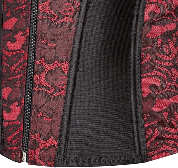 Korsetit naisille Overbust Bustier Top Gothic Sexy Shoulder Red 2928 2XL