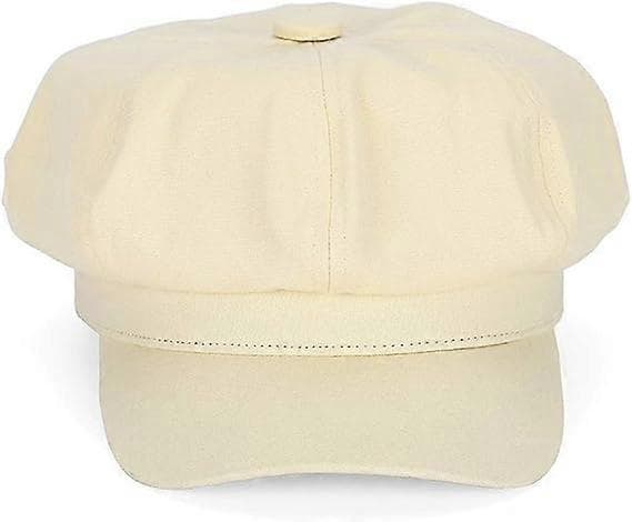 Cabbie Baker boy-hatt, Baskerlue for kvinner, Pageboy-lue, Paperboy-hatt