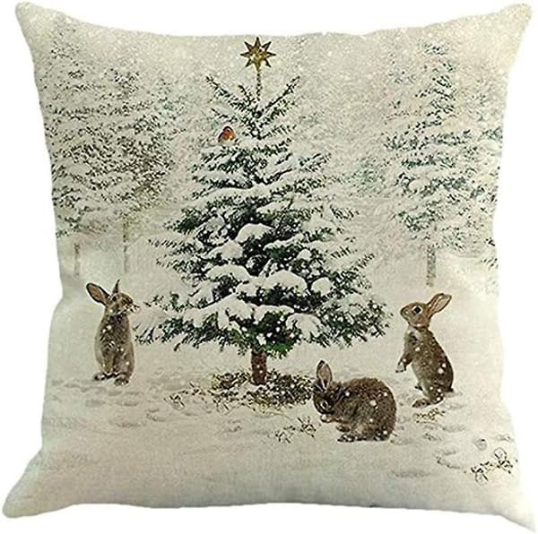 Kuddfodral 45 X 45 Cm Bomull Linne Dekorativ kudde