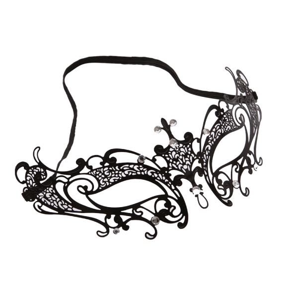 Maskeradmask för kvinnor Shiny Rhinestone Venetian Party Prom C
