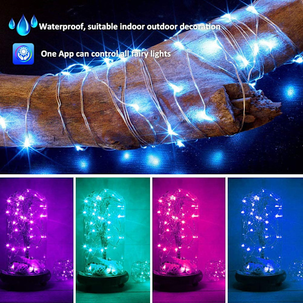 USB bluetooth lightstring telefon APP smart koppartråd dekorativ