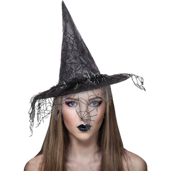 Vintage heksehat til halloween og cosplayfester