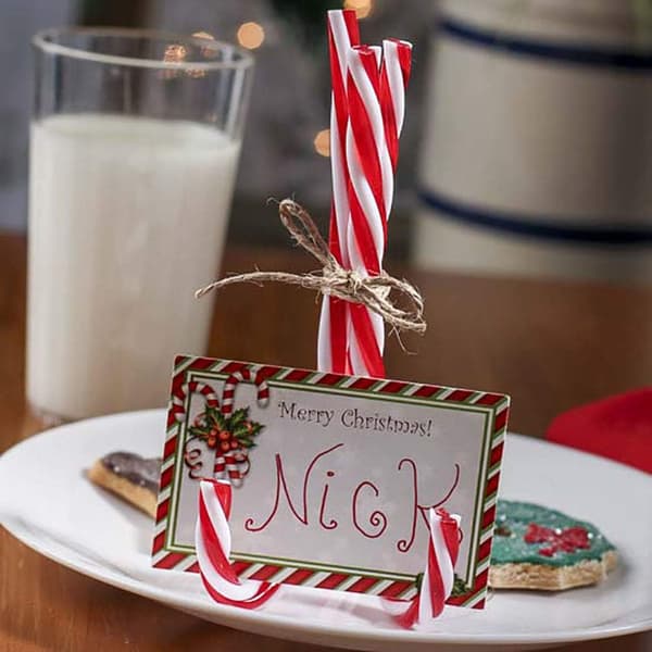 Christmas Akryl Candy Canes Canes 24 delar, Twisted Plastic Candy Crutch Fo