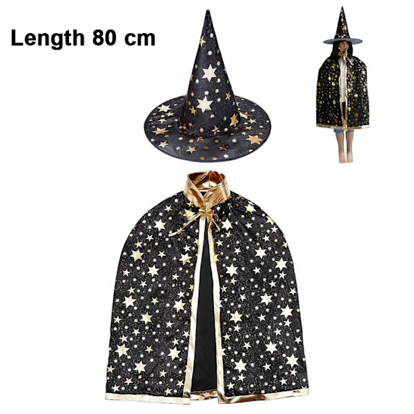 Halloween kostyme trollmann Cape Witch Cloak