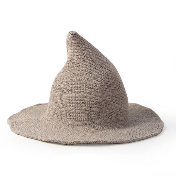 Halloween Häxhatt Fårull Khaki