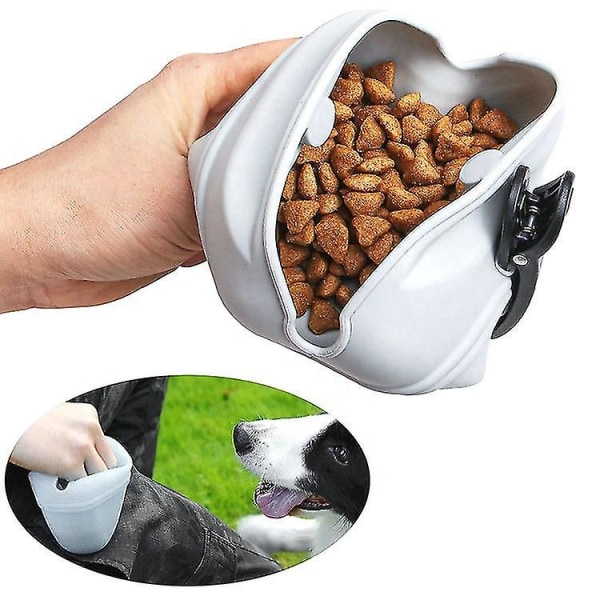 bärbar Pet Treat Snack Midjeväska Age Hundar Foderförvaring utomhuspåse Matbelöning Midjeväskor Hundträning