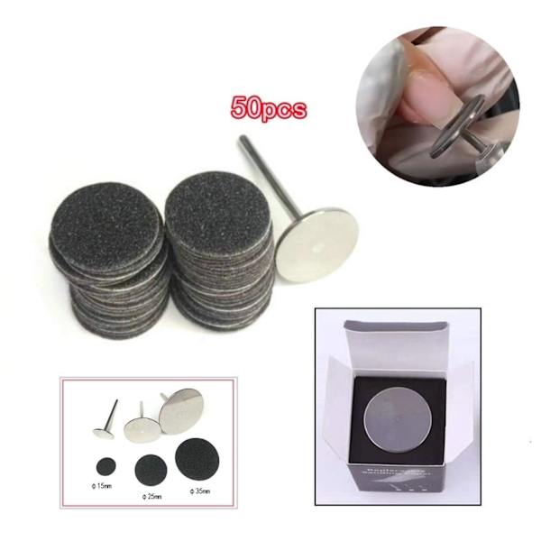 1/2/3/5 Sähköisen jalkaraspin vaihtotyynyt tehokas ja 25mm 80Grit 50 pcs 1 Pc