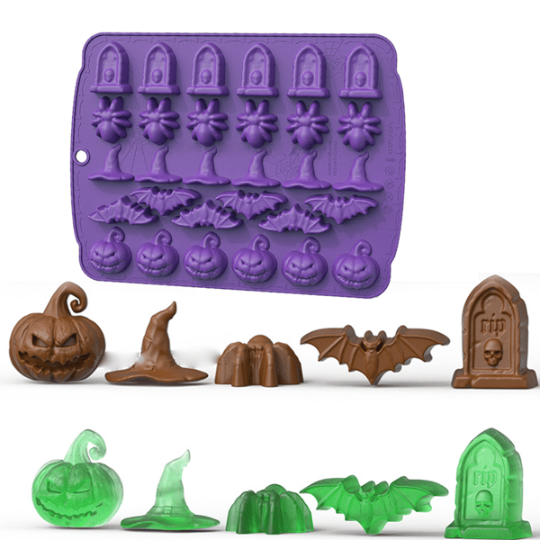 Halloween Silikonformer Godteriformer med Purple