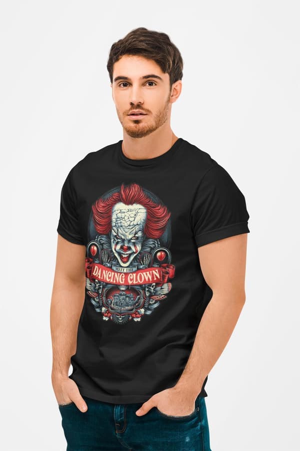 IT t-hirt kräckfilm horror Dancing Clown Halloween Uniex s