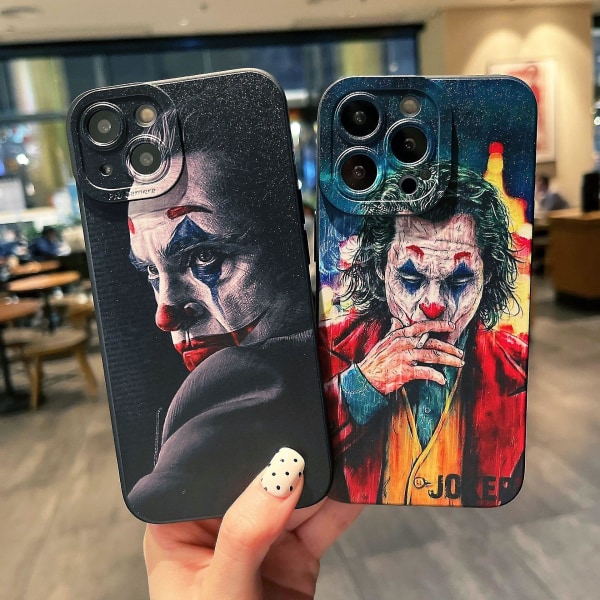 Fashion Joker phone case för Iphone 13/ pro Max/xr/max För Iphone 12/11pro cover Black Suit Clown iPhone 11