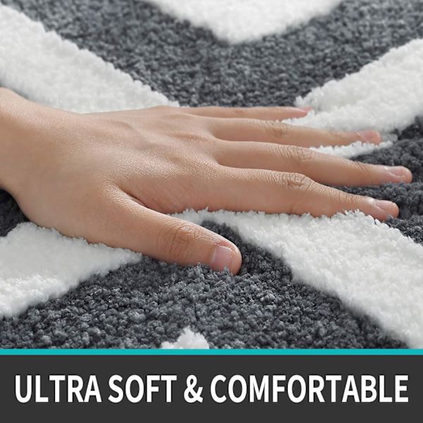 Halkfri badmatta Mjuk mikrofiber duschmatta Absorberande maskintvättbar