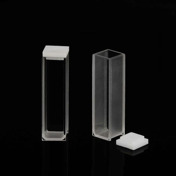 Kvartskuvett, spektrofotometerkuvetter 10 mm väglängd, 45 mm höjd, 3,5 ml kapacitet - 2 st